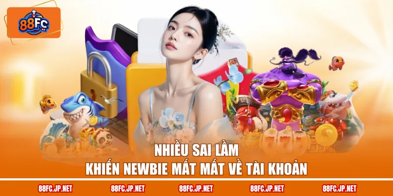Nhiều sai lầm khiến newbie mất mất về tài khoản
